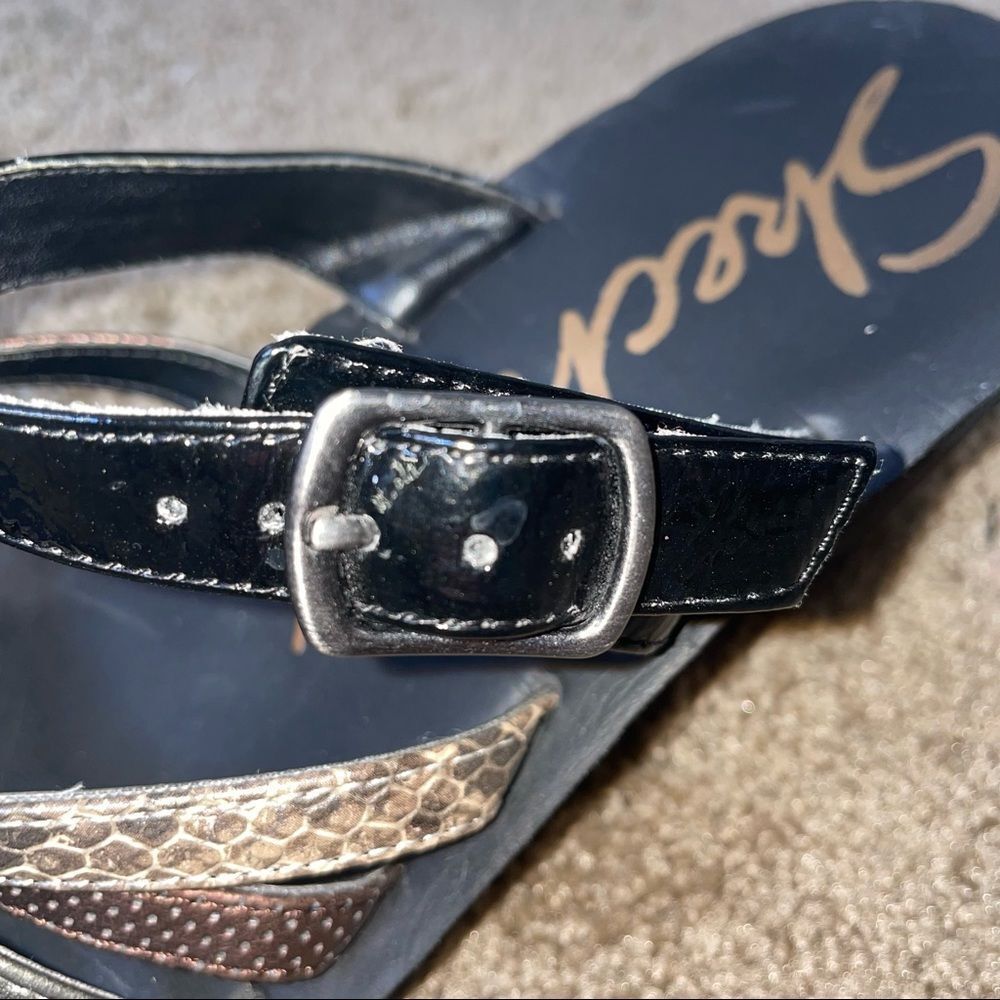 Skechers Multi Pattern Wedge Sandals Memory Foam … - image 7